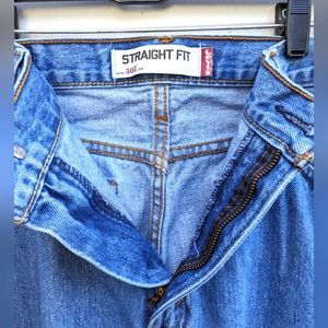 Levi's 505 34 x 34 straight fit jeans zipper red tab